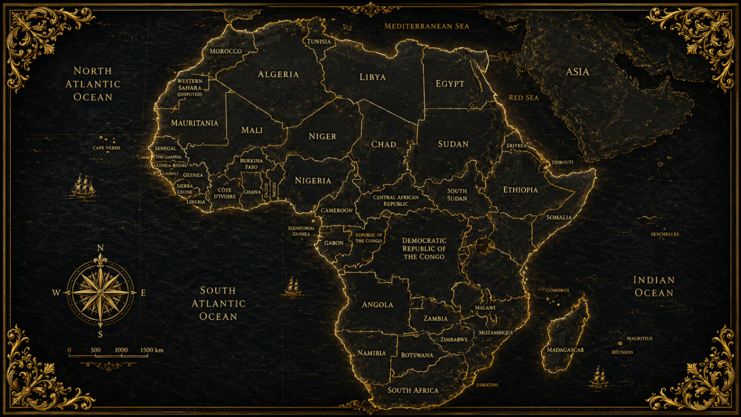Afrika map