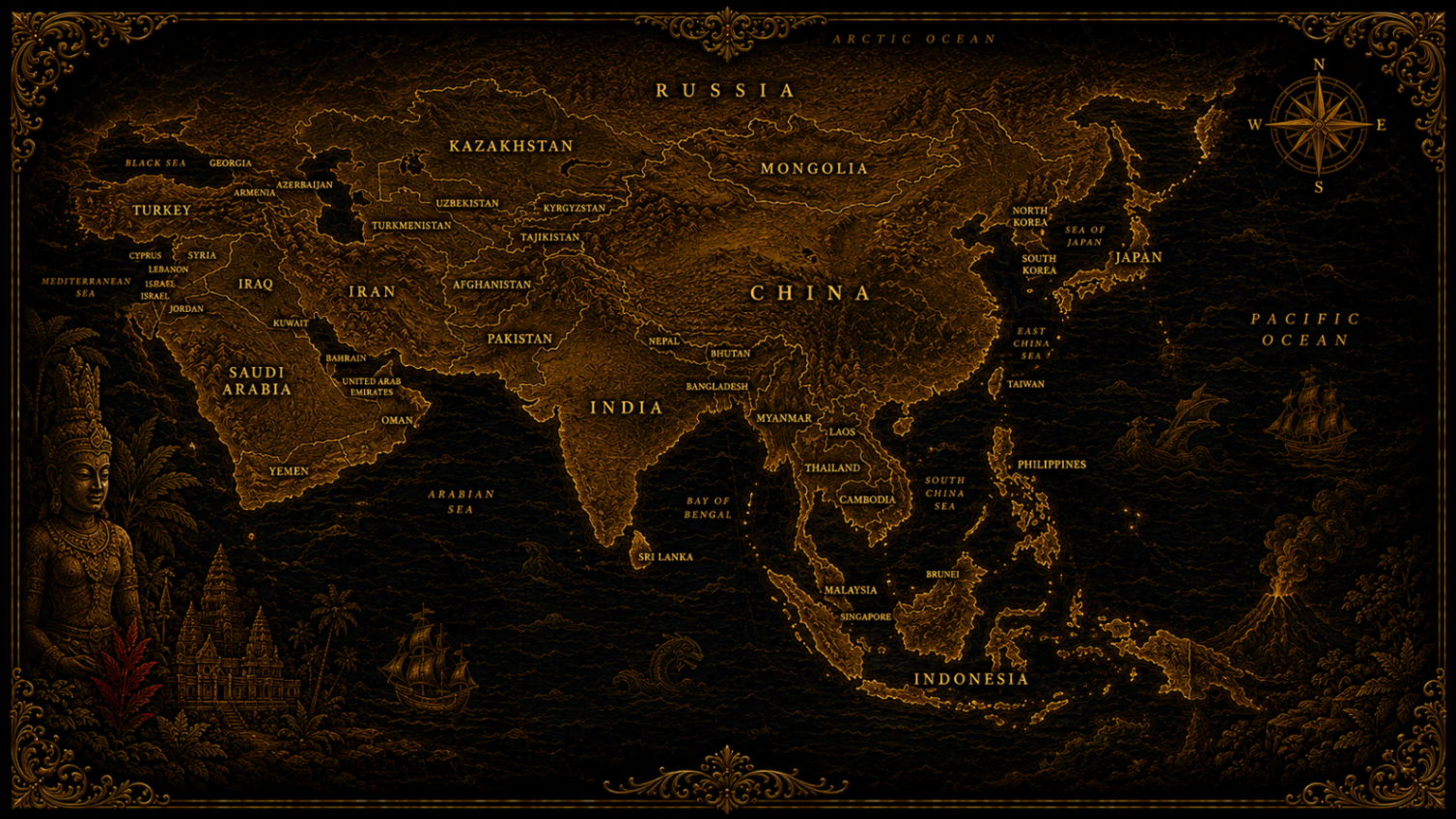 Asie map